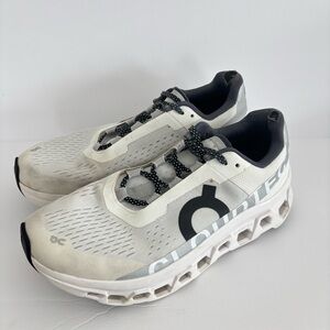 ON Cloudmonster White Women’s Running Shoes 10